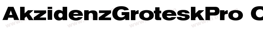 AkzidenzGroteskPro C字体转换